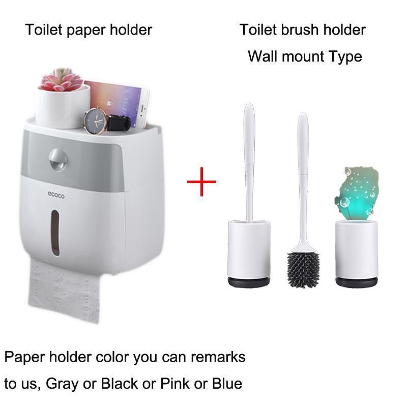Porta Papel Higiênico com Suporte de Celular e Apoio para Objetos Pessoais - Loja Oficial | XploudShop