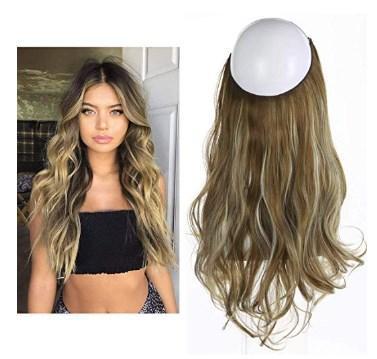 Aplique de Cabelo Castanho Claro Luzes Wig Extension - Loja Oficial | XploudShop