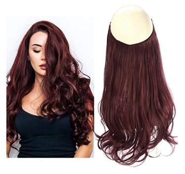 Aplique de Cabelo Vermelho Vinho Wig Extension - Loja Oficial | XploudShop