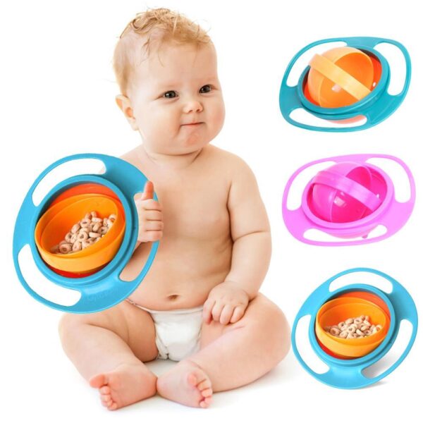 Tigela BabyGyro™ - Anti-Sujeira e Queda de Alimentos - Loja Oficial | XploudShop