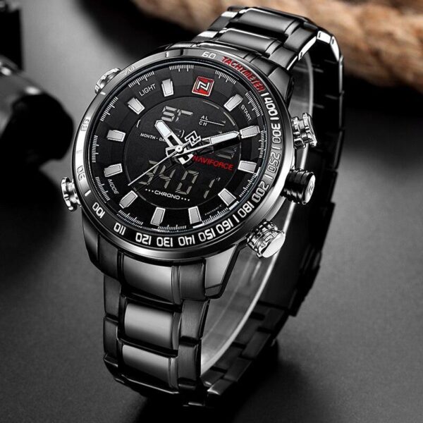 Relógio de Quartzo Black Gold Naviforce® - Loja Oficial | XploudShop