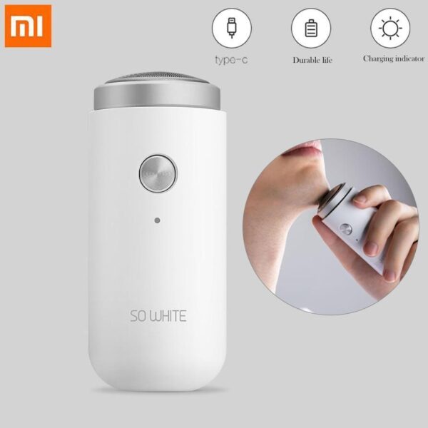 Barbeador Elétrico Xiaomi à Prova D'água Portátil USB Faca de Corte Branco - Loja Oficial | XploudShop