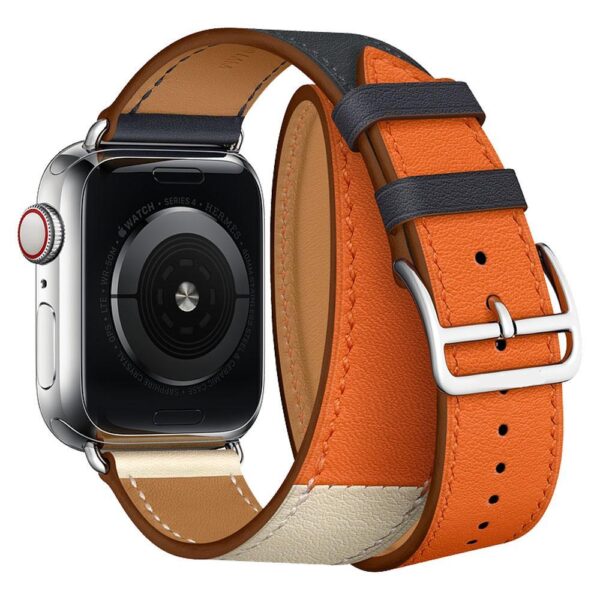 Pulseira de Volta Simples ou Volta Dupla em Couro Legítimo de Alta Qualidade para Apple Watch - Loja Oficial | XploudShop