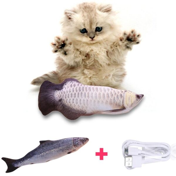 Fish Jump ®  - Peixe de Brinquedo para Gato USB - Loja Oficial | XploudShop