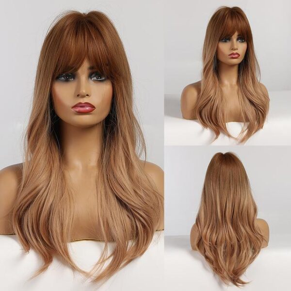 Front Lace Wig Fashion Franja Acobreado III 65cm - Loja Oficial | XploudShop